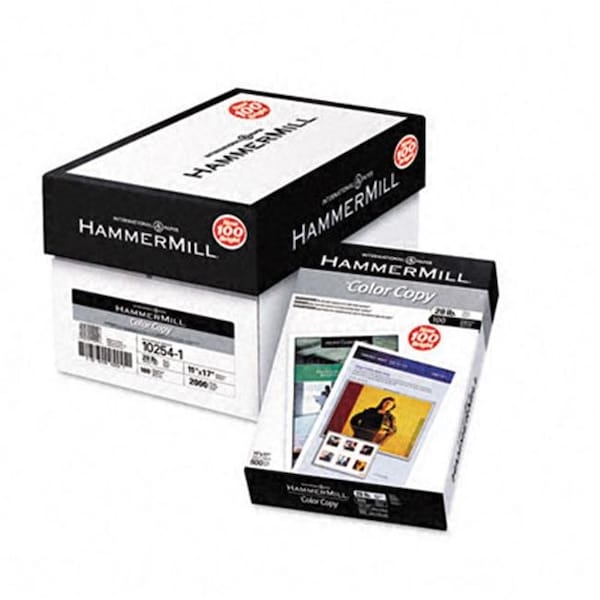 Hammermill Hammermill 102541 Color Copy/Laser Paper Photo White 100 Brightness 28lb 11 x 17 500 Sheets 102541 - main